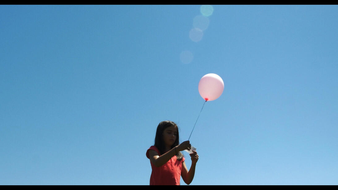 'Rosie' Rosie Letting Go of Balloon